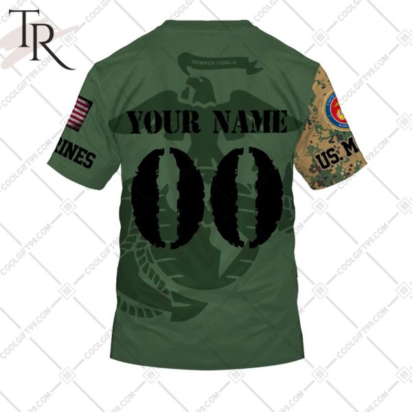 Personalized NFL Green Bay Packers Marine Camo Hoodie