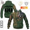 Personalized NFL Los Angeles Chargers Marine Camo Hoodie