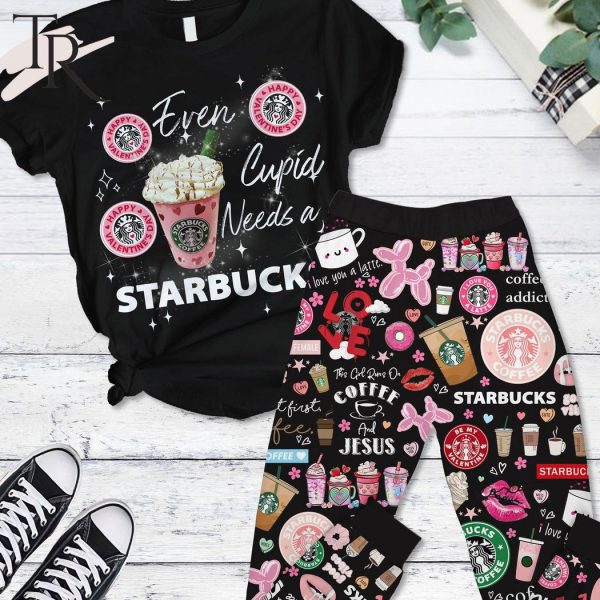 Even Cupid Needs A Starbuck Happy Valentine’s Day Pajamas Set