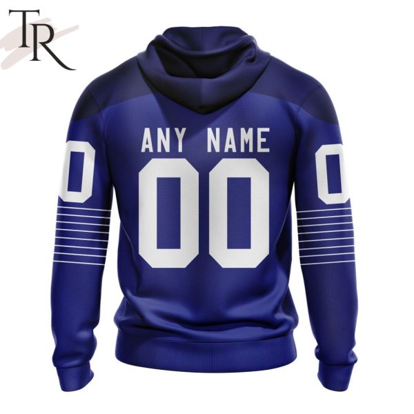 France National Ice Hockey Personalized Navy Kits Hoodie
