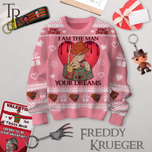 Sweet Dreams I Am The Man Of Your Dream Freddy Krueger Valentine Sweater
