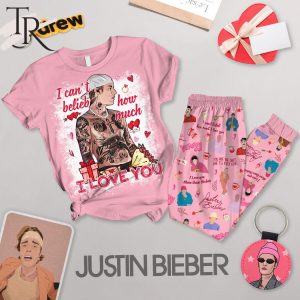I Can’t Belieb How Much I Love You Justin Bieber Pajamas Set