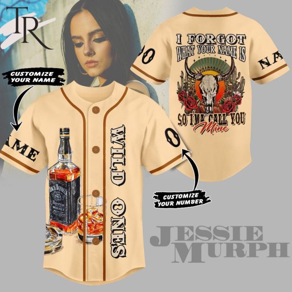 Wild Ones I Forgot What Your Name Is So I’ma Call You Mine Jessie Murph Custom Baseball Jersey