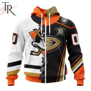 NHL Anaheim Ducks Special Home Mix Reverse Retro Personalized Kits Hoodie