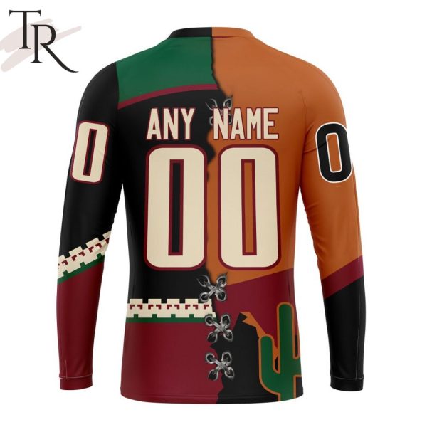 NHL Arizona Coyotes Special Home Mix Reverse Retro Personalized Kits Hoodie