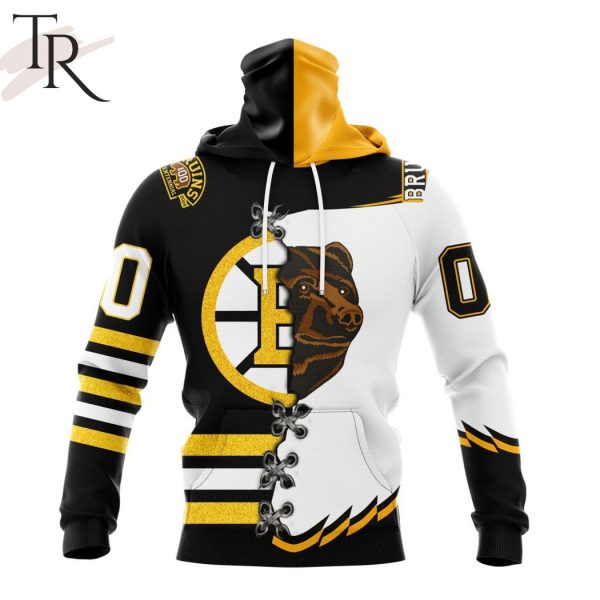 NHL Boston Bruins Special Home Mix Reverse Retro Personalized Kits Hoodie