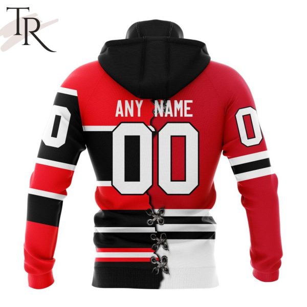 NHL Chicago Blackhawks Special Home Mix Reverse Retro Personalized Kits Hoodie