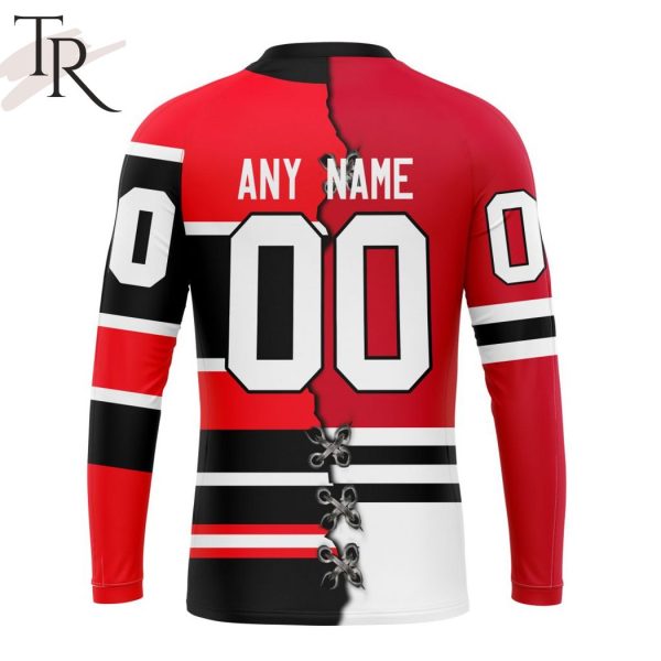 NHL Chicago Blackhawks Special Home Mix Reverse Retro Personalized Kits Hoodie
