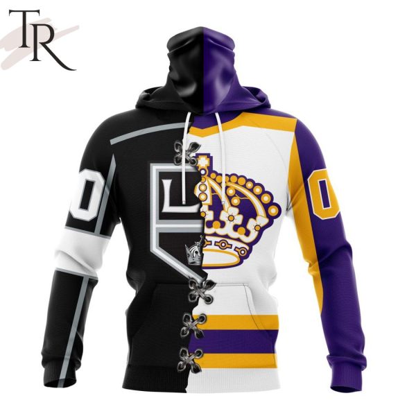 NHL Los Angeles Kings Special Home Mix Reverse Retro Personalized Kits Hoodie