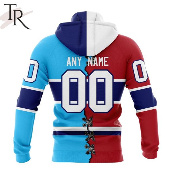 NHL Montreal Canadiens Special Home Mix Reverse Retro Personalized Kits Hoodie