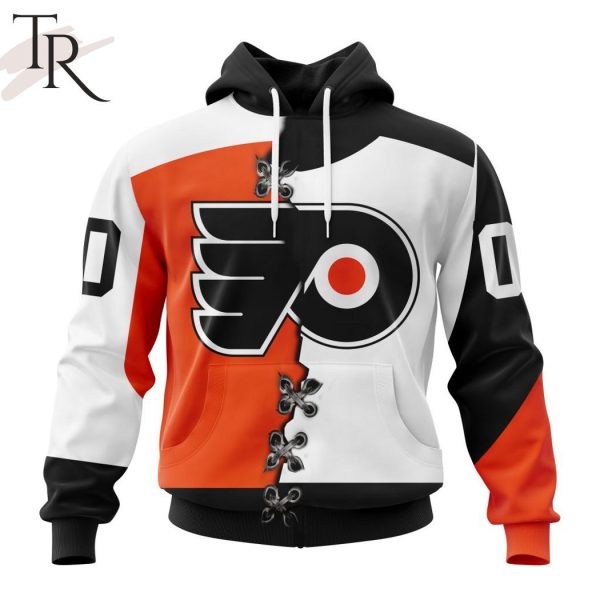 NHL Philadelphia Flyers Special Home Mix Reverse Retro Personalized Kits Hoodie