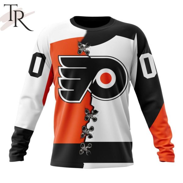 NHL Philadelphia Flyers Special Home Mix Reverse Retro Personalized Kits Hoodie