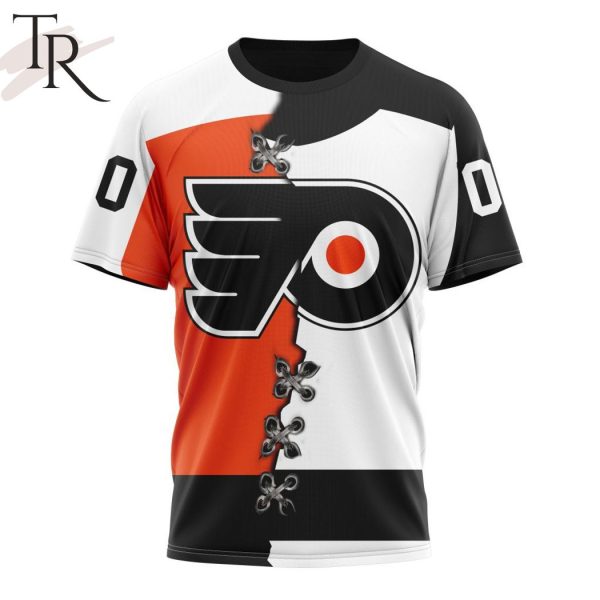 NHL Philadelphia Flyers Special Home Mix Reverse Retro Personalized Kits Hoodie