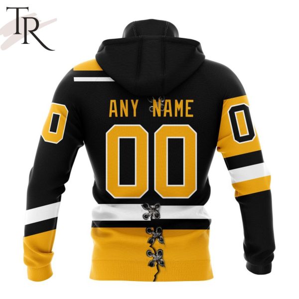 NHL Pittsburgh Penguins Special Home Mix Reverse Retro Personalized Kits Hoodie