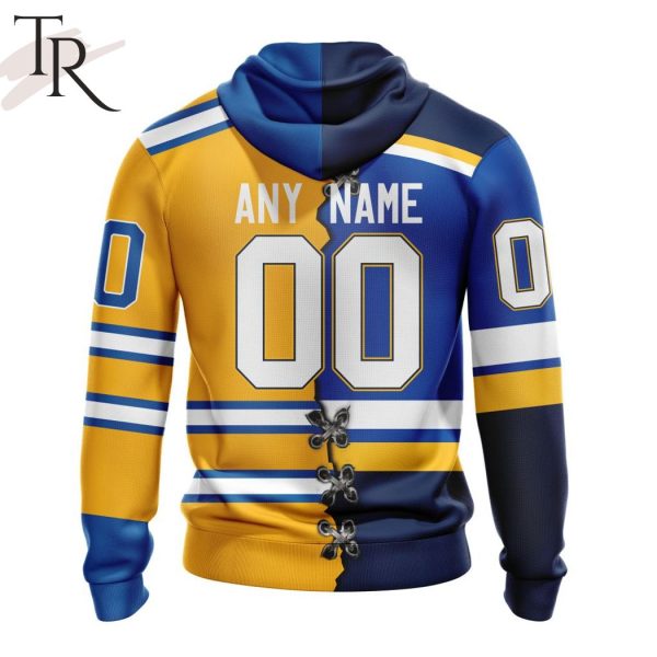 NHL St. Louis Blues Special Home Mix Reverse Retro Personalized Kits Hoodie