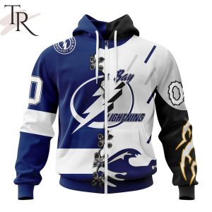 NHL Tampa Bay Lightning Special Home Mix Reverse Retro Personalized Kits Hoodie