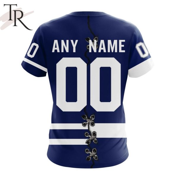 NHL Toronto Maple Leafs Special Home Mix Reverse Retro Personalized Kits Hoodie