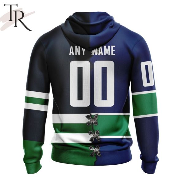 NHL Vancouver Canucks Special Home Mix Reverse Retro Personalized Kits Hoodie