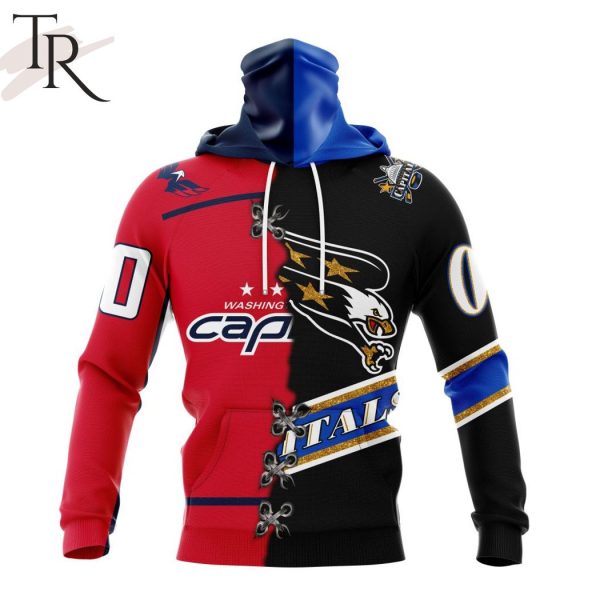 NHL Washington Capitals Special Home Mix Reverse Retro Personalized Kits Hoodie