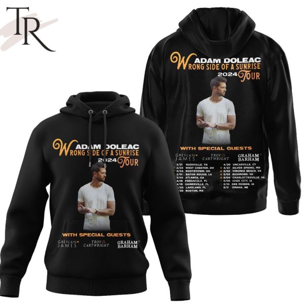 Adam Doleac Wrong Side Of A Sunrise 2024 Tour 3D Hoodie