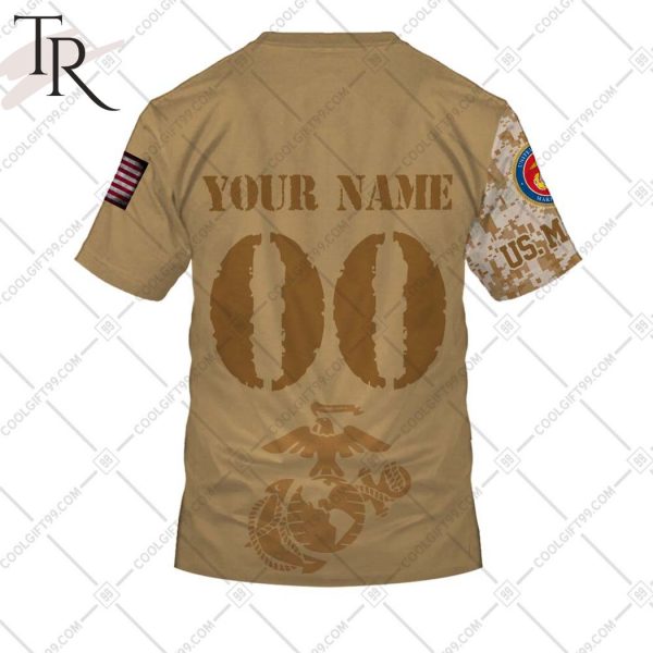 Personalized NHL Pittsburgh Penguins Marine Corps Camo Hoodie