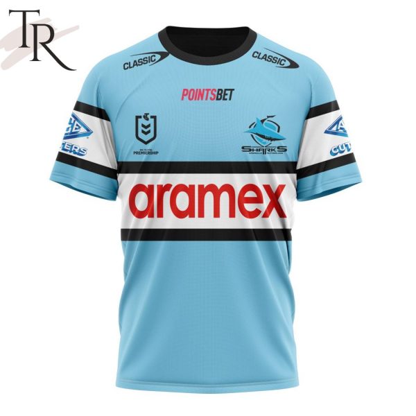 NRL Cronulla-Sutherland Sharks Personalized 2024 Home Kits Hoodie