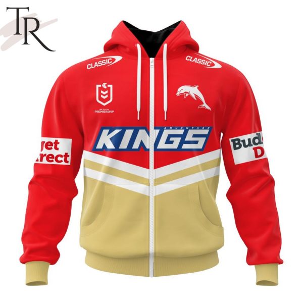 NRL Dolphins Personalized 2024 Home Kits Hoodie