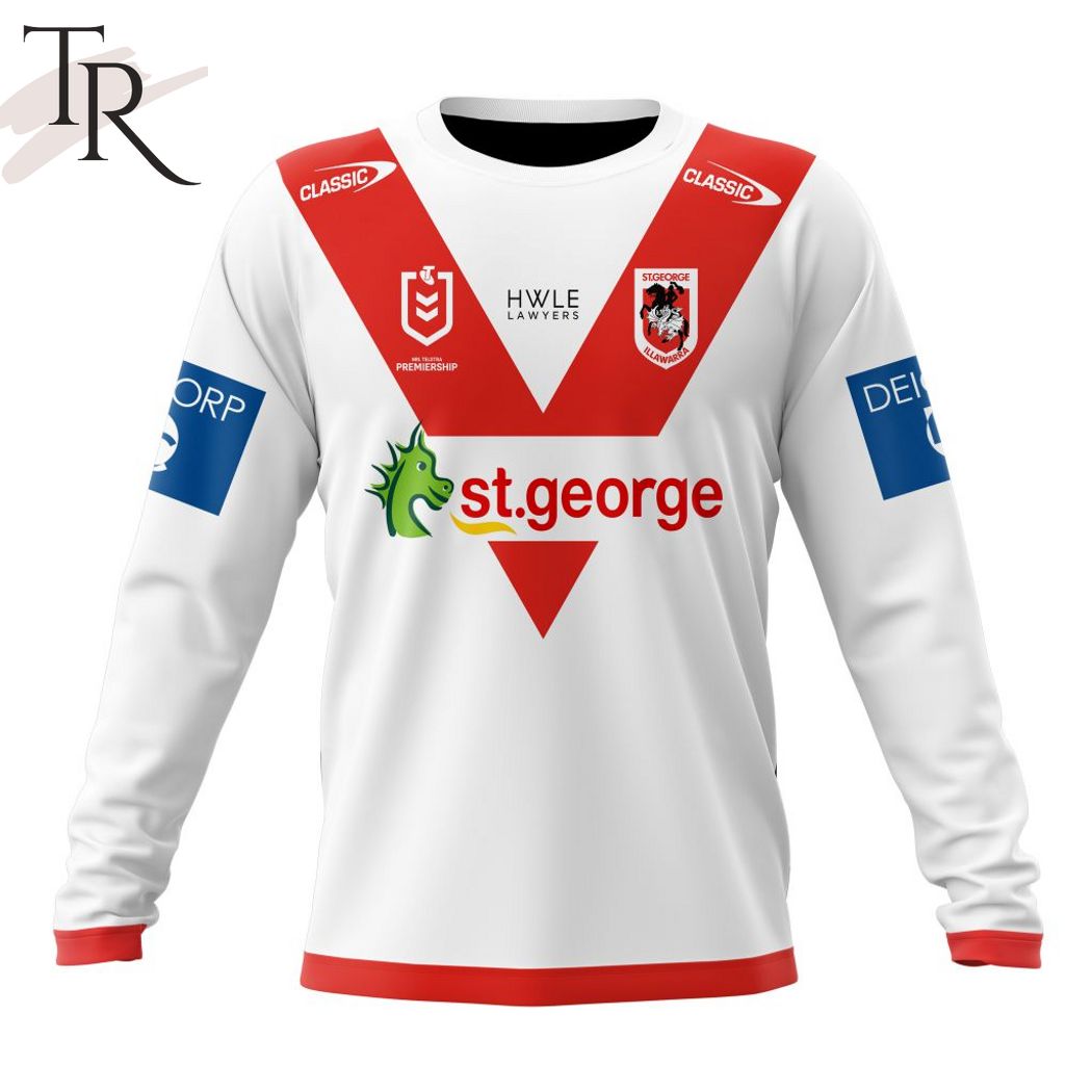 NRL St. George Illawarra Dragons Personalized 2024 Home Kits Hoodie