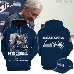 Pete Carroll Seattle Seahawks 2010 – 2023 Thank You For The Memories Thank You For The Memories Hoodie, Longpants, Cap