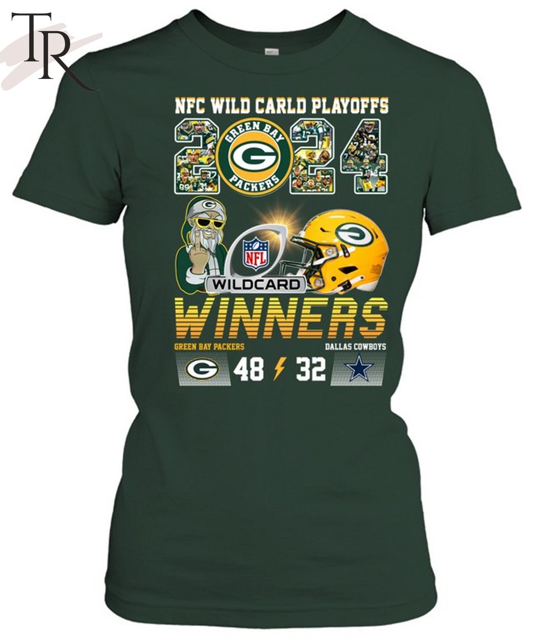 2024 NFC Wild Carld Playoffs Winners Green Bay Packers 48 - 32 Dallas Cowboys T-Shirt