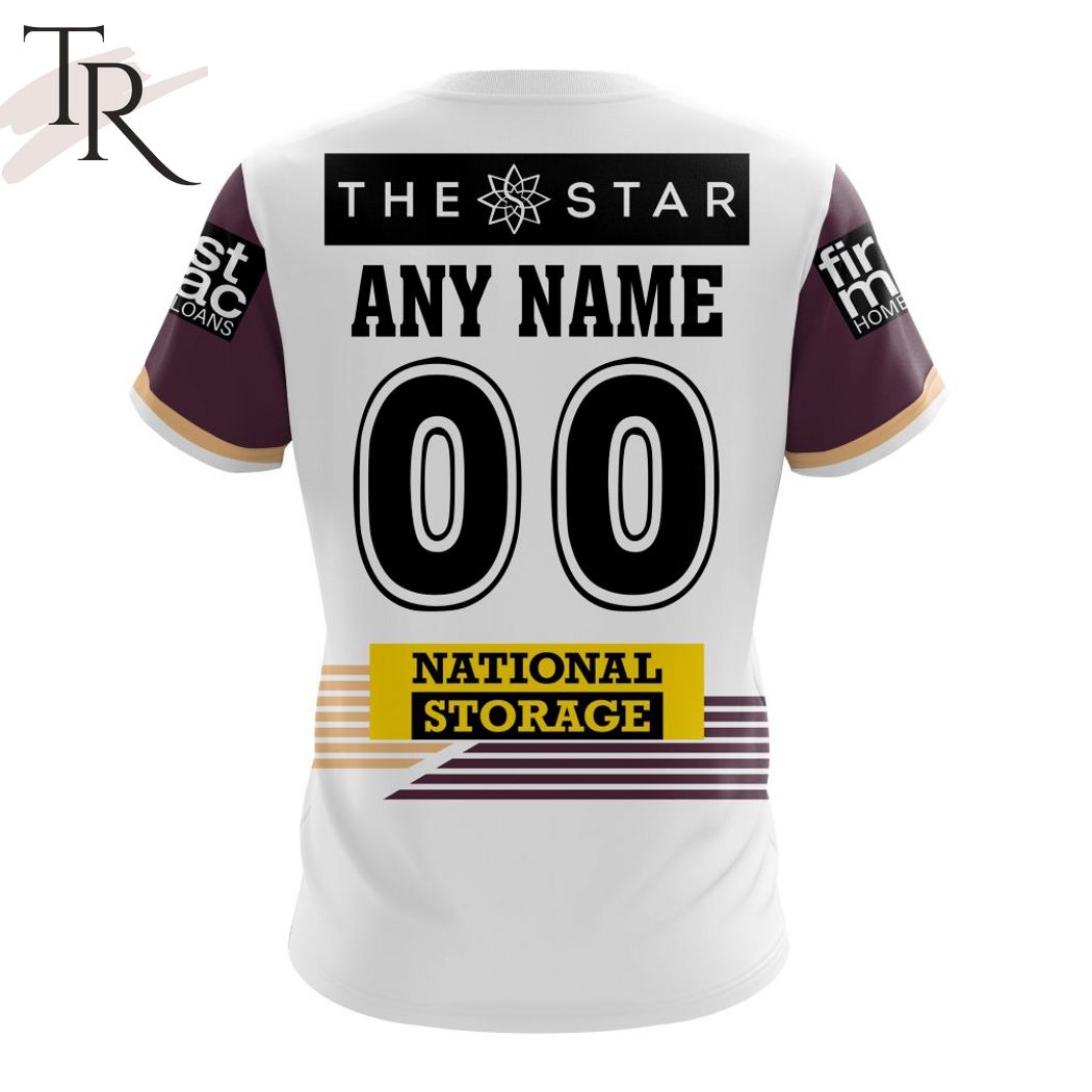 NRL Brisbane Broncos Personalized 2024 Away Kits Hoodie