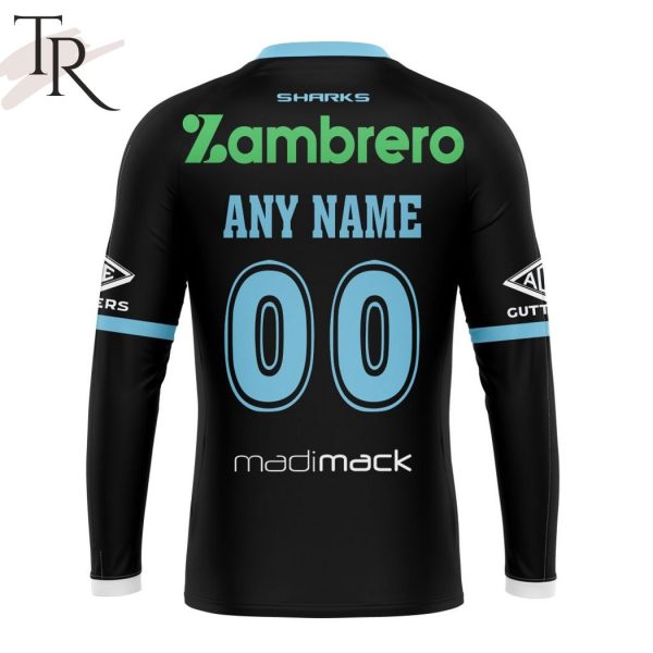 NRL Cronulla-Sutherland Sharks Personalized 2024 Away Kits Hoodie