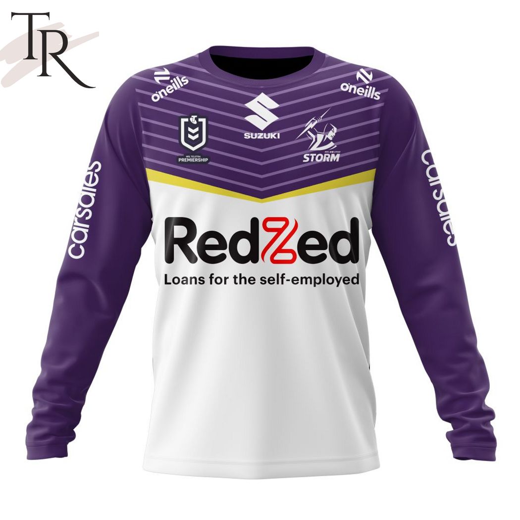 NRL Melbourne Storm Personalized 2024 Away Kits Hoodie