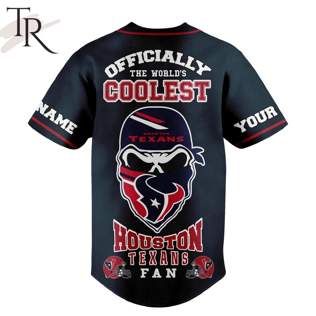 Houston Texans We Are Texans Officially The World's Coolest Custom Baseball Jersey