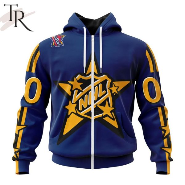 NHL Atlantic Division Personalized 2024 NHL All-Star Game Royal Kits Hoodie