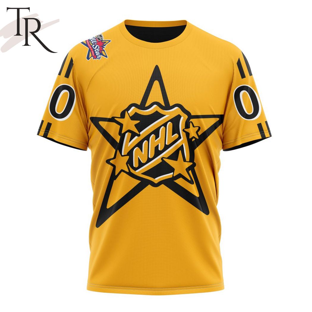 NHL Central Division Personalized 2024 NHL All-Star Game Yellow Kits Hoodie