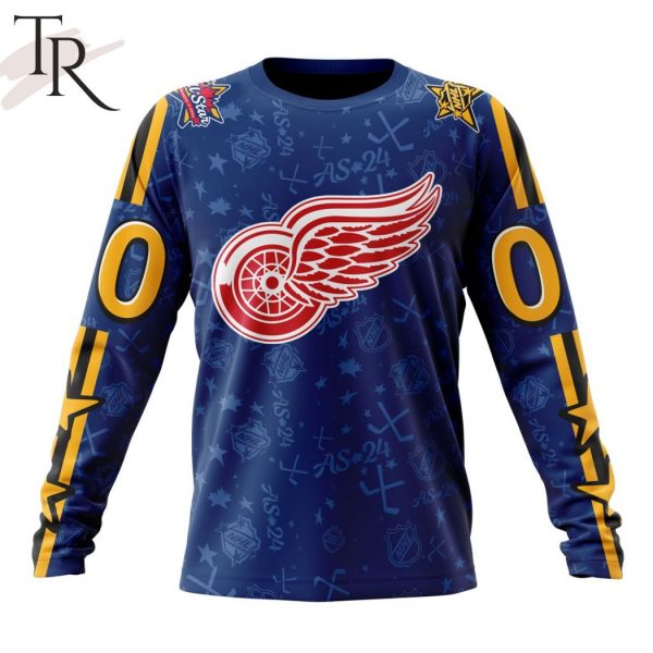 NHL Detroit Red Wings Special 2024 All-Star Game Design Hoodie