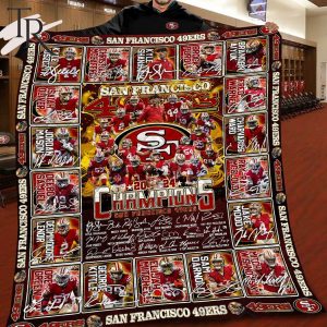 NFL San Francisco 49ers 2024 Champions Fleece Blanket