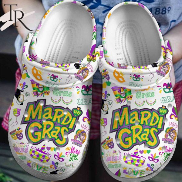 Happy Mardi Gras Crocs