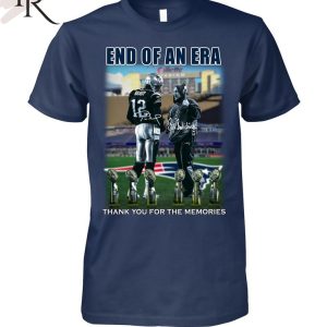 End Of An Era Tom Brady And Bill Belichick Signatures Thank You For The Memories T-Shirt
