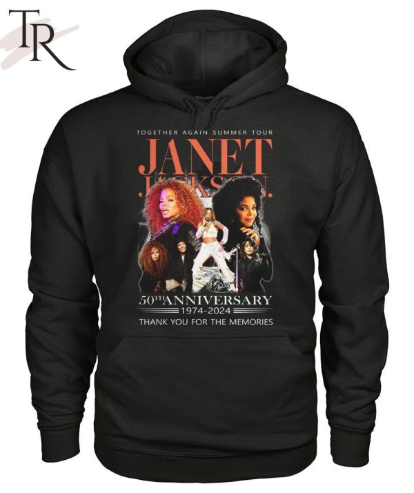 Together Again Summer Tour Janet Jackson 50th Anniversary 1974 – 2024 Thank You For The Memories T-Shirt