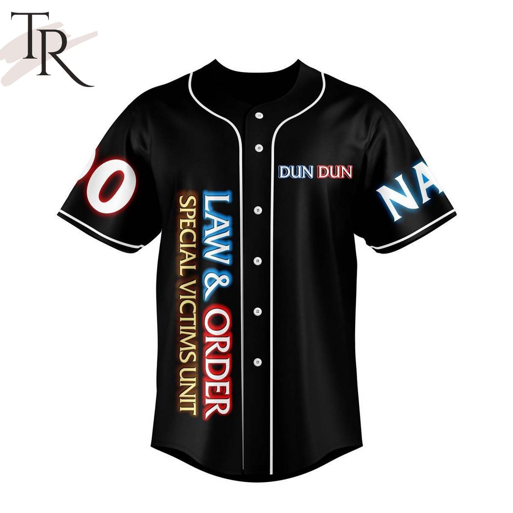 Law & Order Special Victims Unit 25th Anniversary Jersey 1999 - 2024 Thank You For The Memories Custom Baseball Jersey