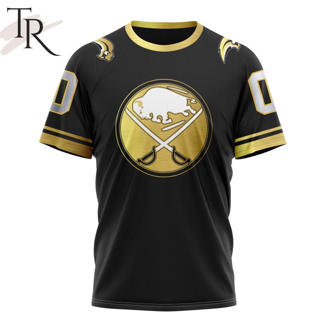 NHL Buffalo Sabres Special Black And Gold Design Hoodie