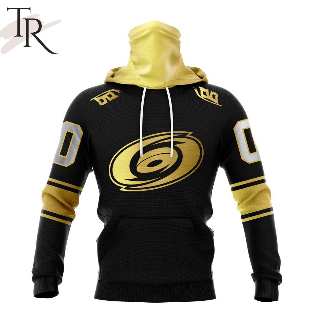 NHL Carolina Hurricanes Special Black And Gold Design Hoodie