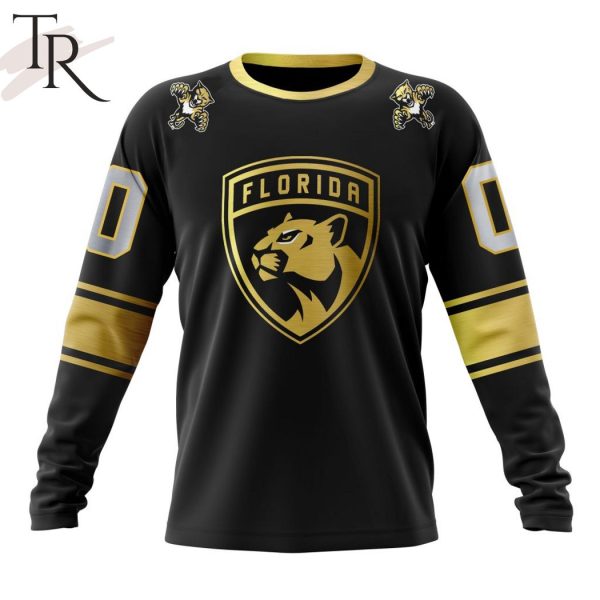 NHL Florida Panthers Special Black And Gold Design Hoodie