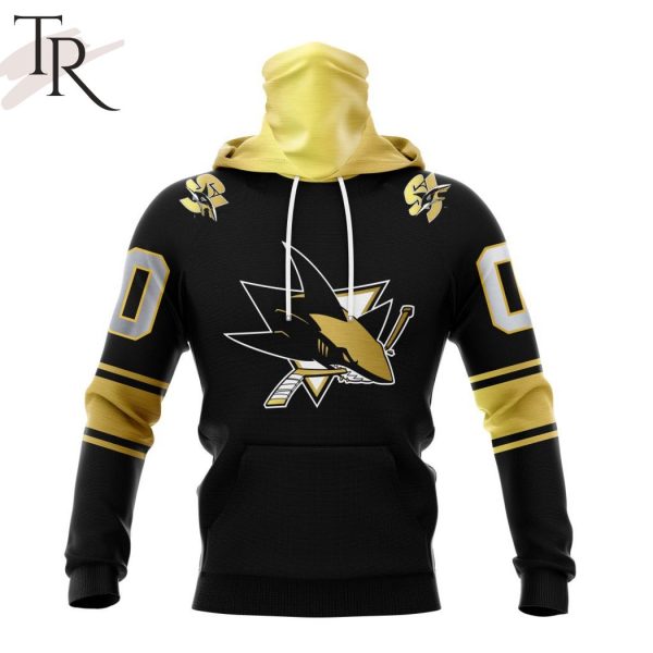 NHL San Jose Sharks Special Black And Gold Design Hoodie