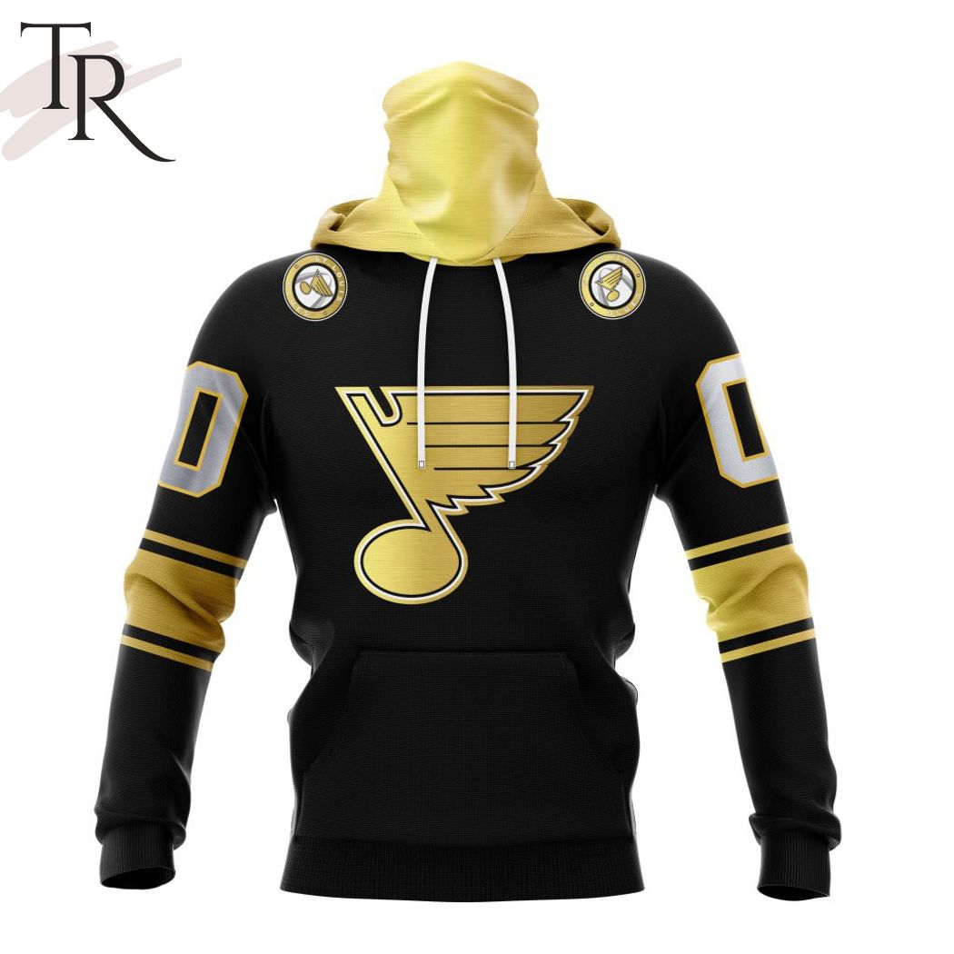 NHL St. Louis Blues Special Black And Gold Design Hoodie