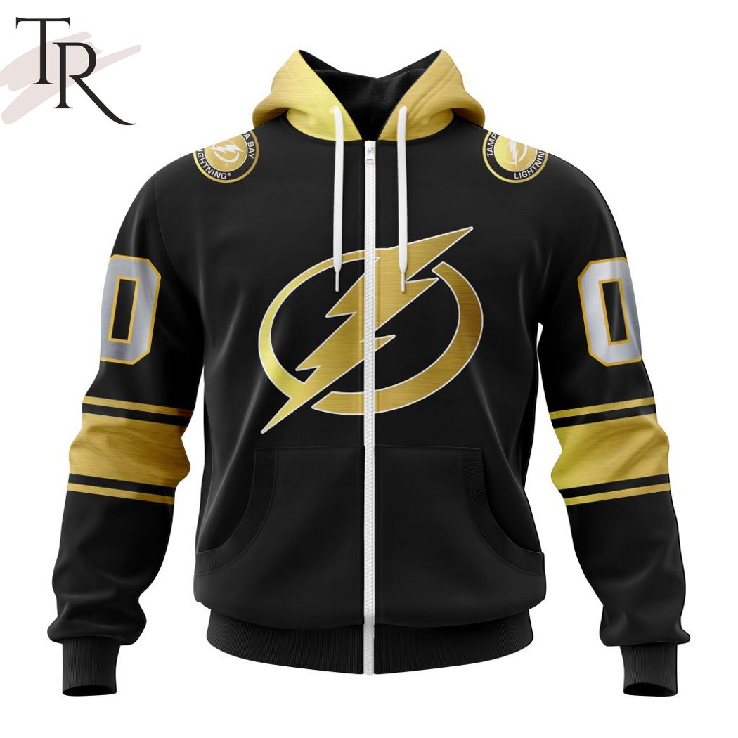 NHL Tampa Bay Lightning Special Black And Gold Design Hoodie