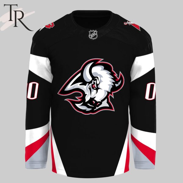 Buffalo Sabres Black Alternate Primegreen Custom Hockey Jersey