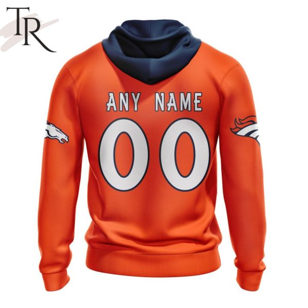 NFL Denver Broncos 2024 Personalized Name And Number Hoodie